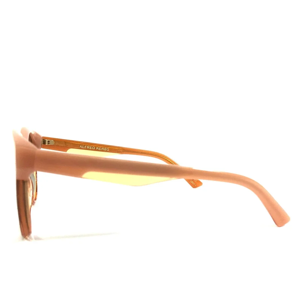 Alfred Kerbs Sunglasses ANDREA OG Orange Cat Eye Frames w/ Gradient Gray Lenses